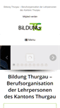 Mobile Screenshot of bildungthurgau.ch
